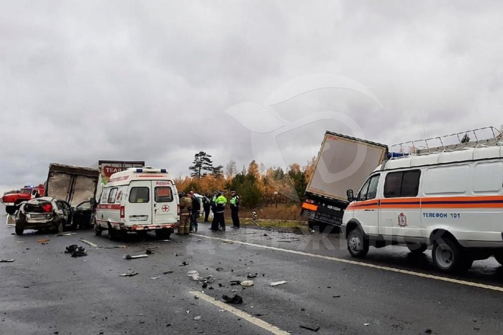 Массовая авария произошла на трассе М-7 в Нижегородской области