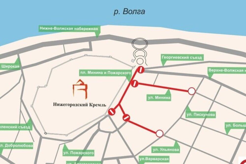 Проезд по площади Минина и Пожарского будет закрыт до середины июня