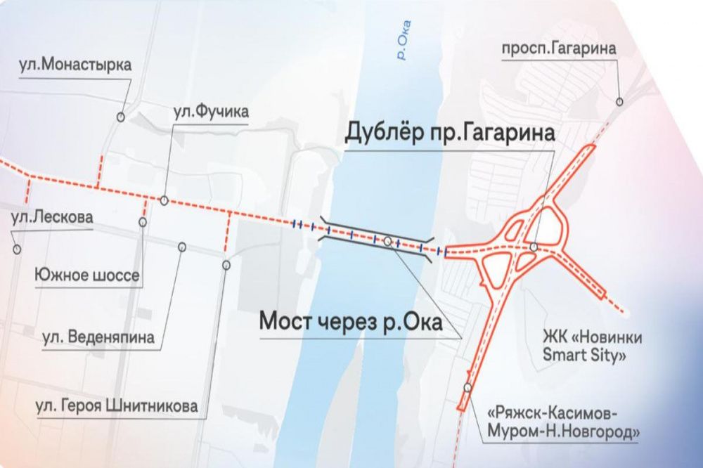 Фото Схема дублера проспекта Гагарина в Нижнем Новгороде готова - Новости Живем в Нижнем