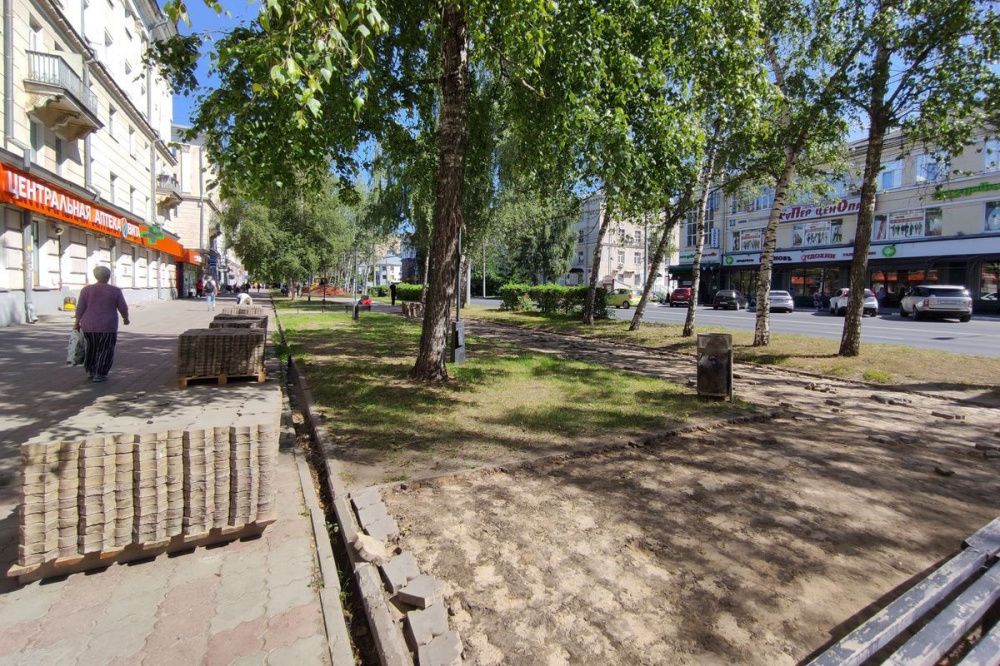 Подрядчик приступил к благоустройству улицы Коминтерна в Нижнем Новгороде