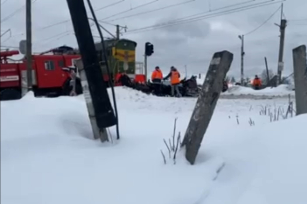 Обнародована запись с места смертельного ДТП с тепловозом под Балахной