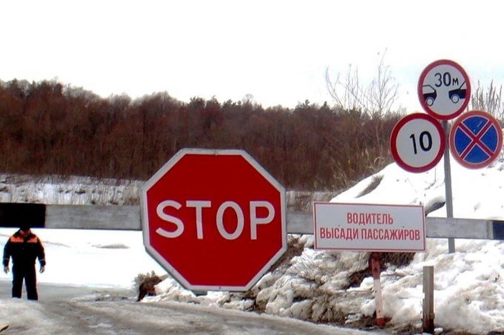 Ледовую переправу через Суру в Пильнинском районе закрыли с 4 апреля 