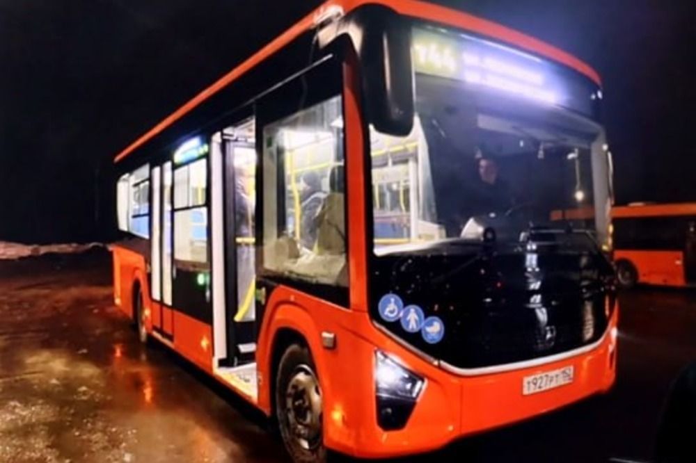 Новый автобус со светодиодными «глазами» вышел на маршрут Т-44 в Нижнем Новгороде