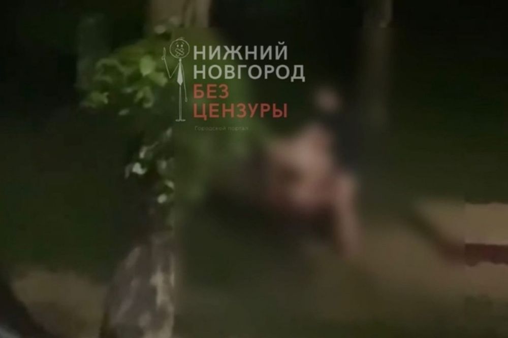 Пара занялась сексом во дворе в Автозаводском районе Нижнего Новгорода