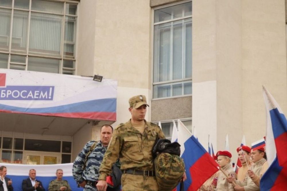 Проводы группы мобилизованных прошли в Дзержинске 5 октября