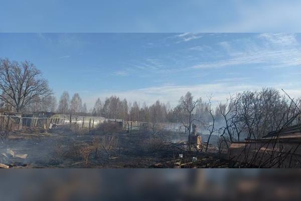 Пожар в селе Вторусское