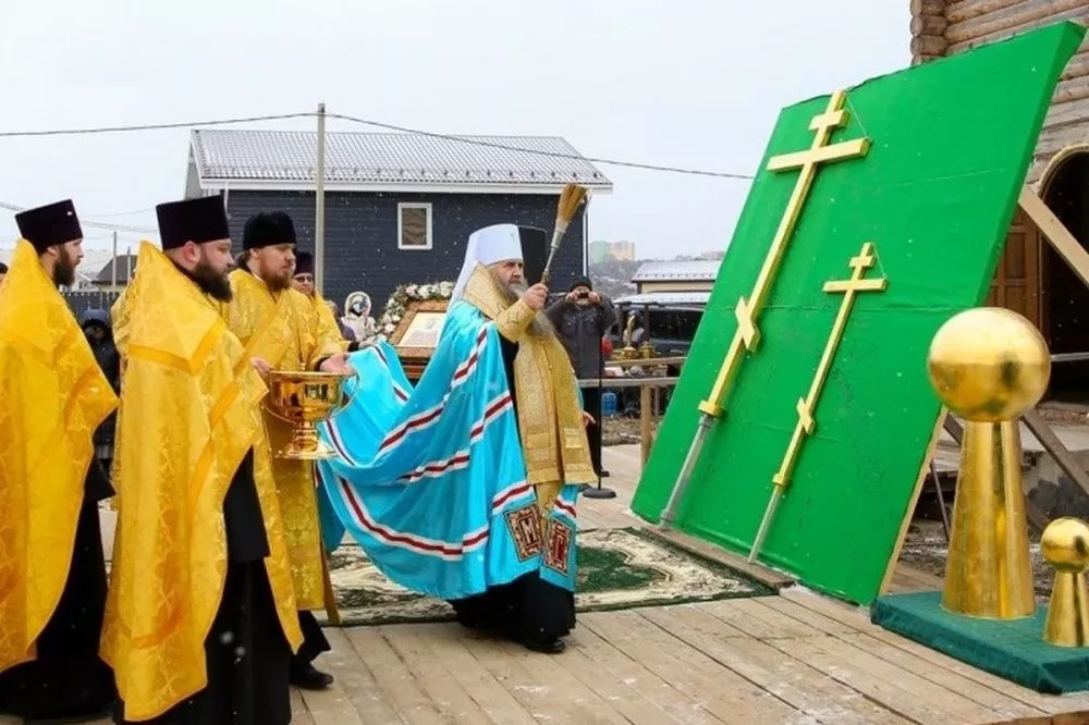 Купола храма мученицы Людмилы Чешской освятили в Нижнем Новгороде