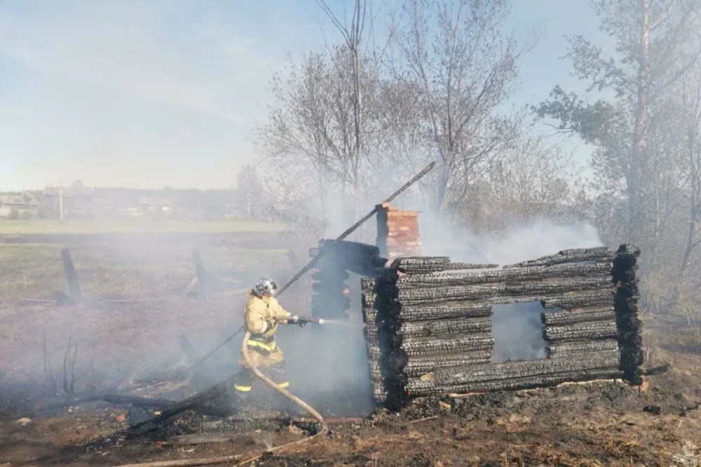 Пять домов сгорели в поселке Сява Нижегородской области 28 мая