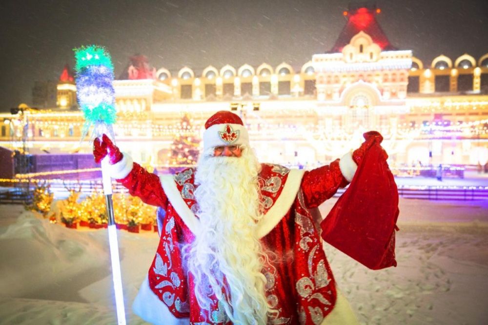 Новогодняя площадка открылась на Нижегородской ярмарке