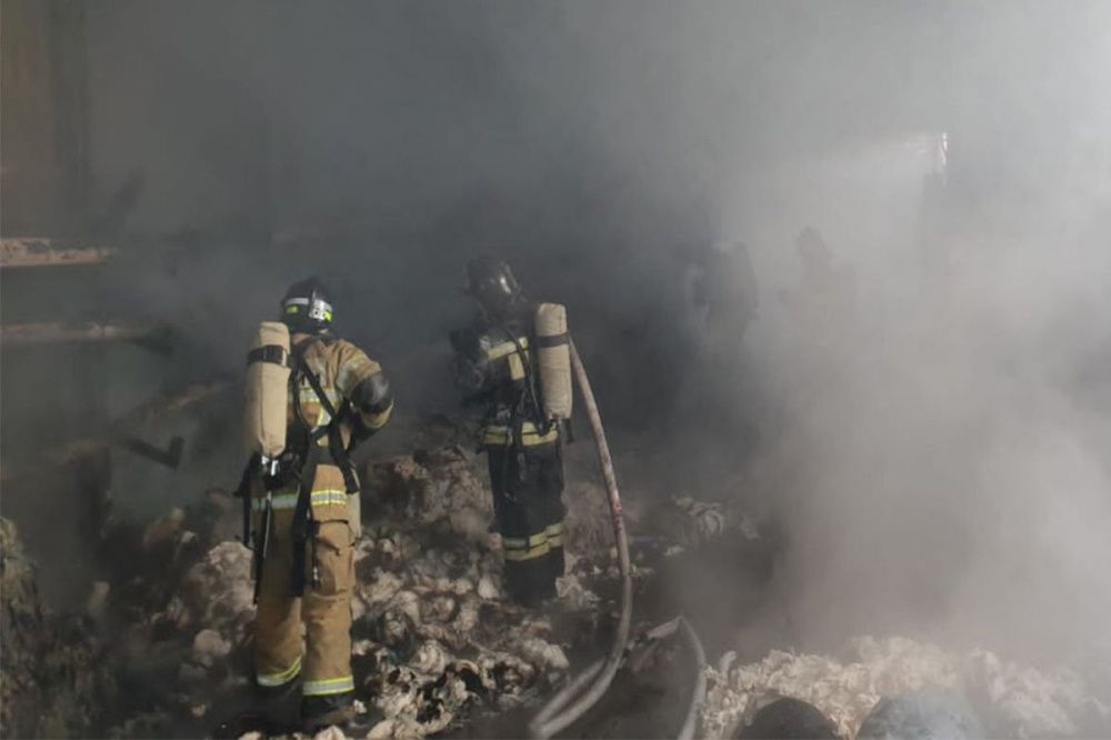 Пожар на складе произошел в Дзержинске 19 января