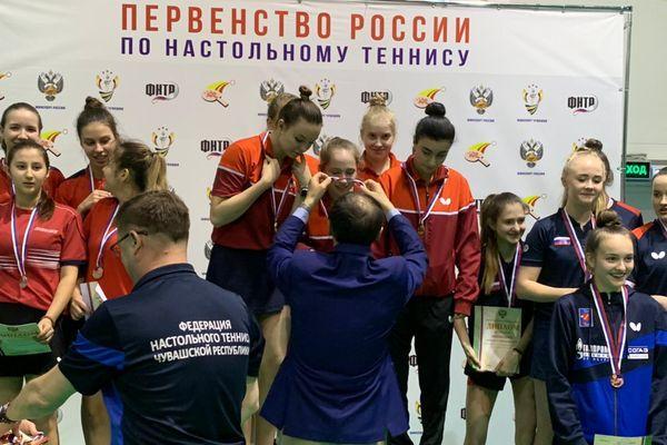 Юные нижегородки одержали победу в командных соревнованиях по настольному теннису
