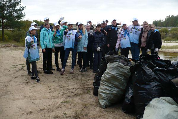 Более 30 мешков мусора собрали добровольцы на берегу реки Керженец в Нижегородской области