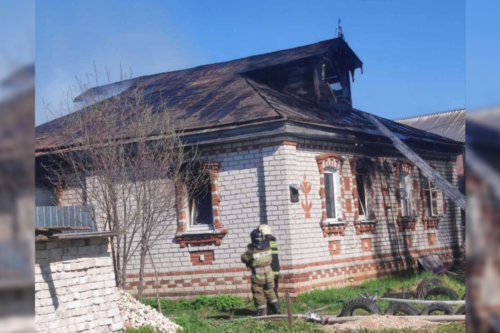 Мужчина погиб при пожаре в Лысковском районе 24 апреля