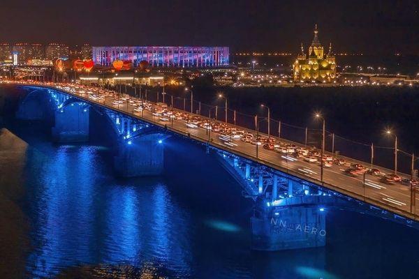Новая подсветка украсила Канавинский мост в Нижнем Новгороде