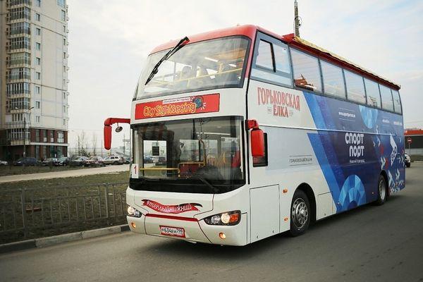 Двухэтажные автобусы будут курсировать по Нижнему Новгороду в новогодние праздники