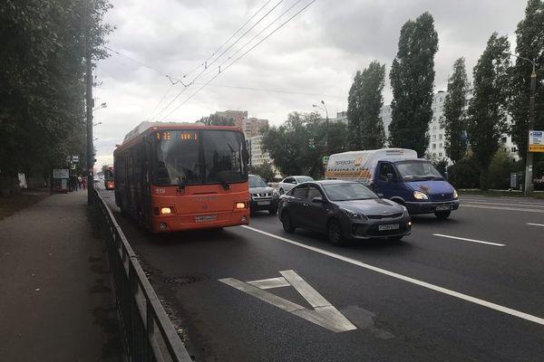 Выделенные полосы для автобусов организуют на трех участках дорог в Нижнем Новгороде 