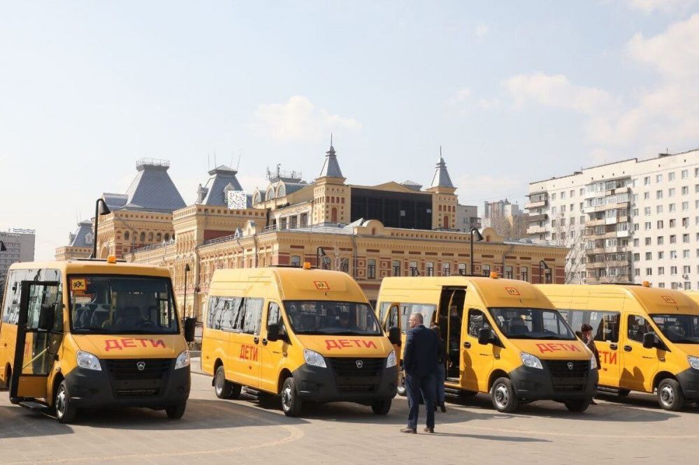 Фото 46 новых школьных автобусов появились в муниципалитетах Нижегородской области - Новости Живем в Нижнем