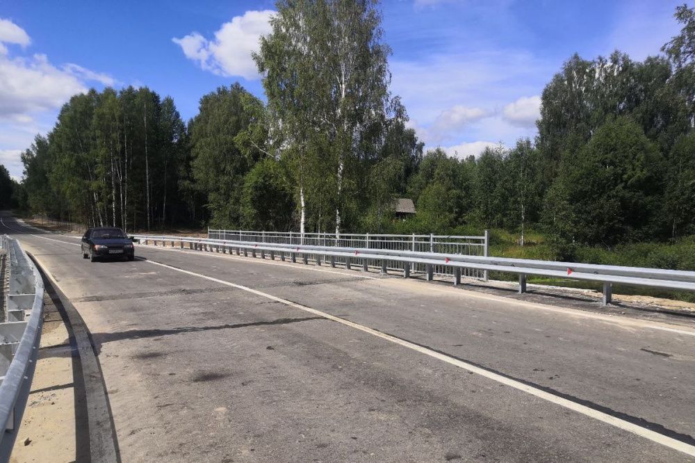 Современный мост через Ширмакшу возвели в Нижегородской области в рамках нацпроекта