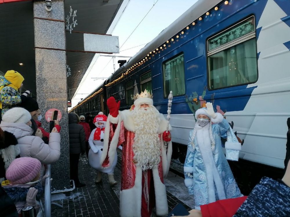 Новогодний поезд Деда Мороза прибыл в Нижний Новгород 10 декабря