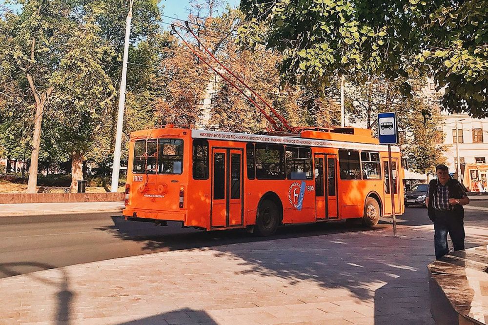 Движение троллейбуса №13 приостановят на месяц в Нижнем Новгороде