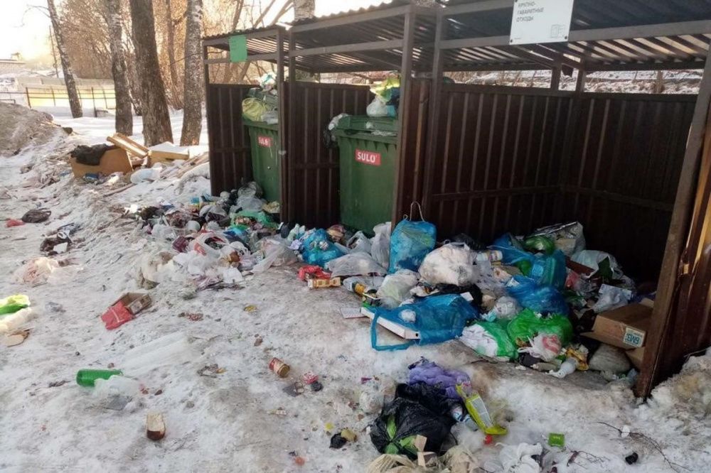Жители Краснобаковского района пожаловались на оператора по вывозу мусора