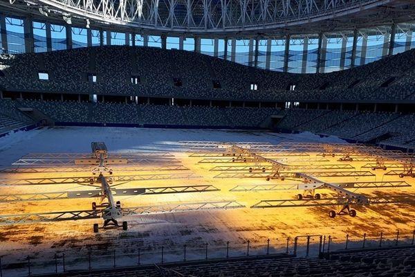 Поле стадиона «Нижний Новгород» подготовят к первому матчу после зимы 