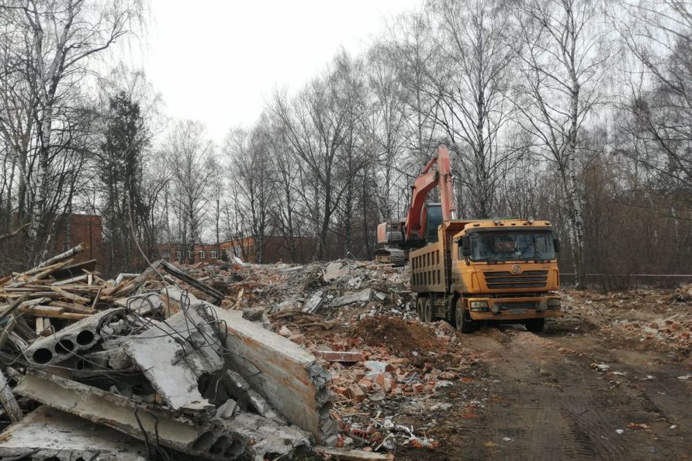 Фото Аварийное здание бывшего детского сада снесли в Ленинском районе - Новости Живем в Нижнем