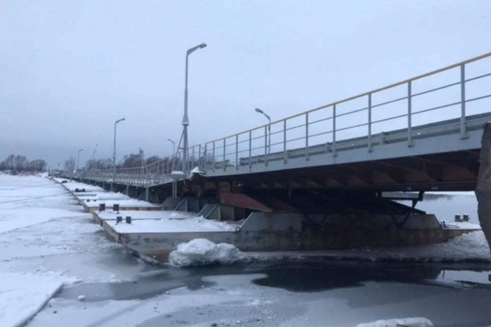 Наплавной мост Павлово — Тумботино разведут в ночь с 6 на 7 декабря