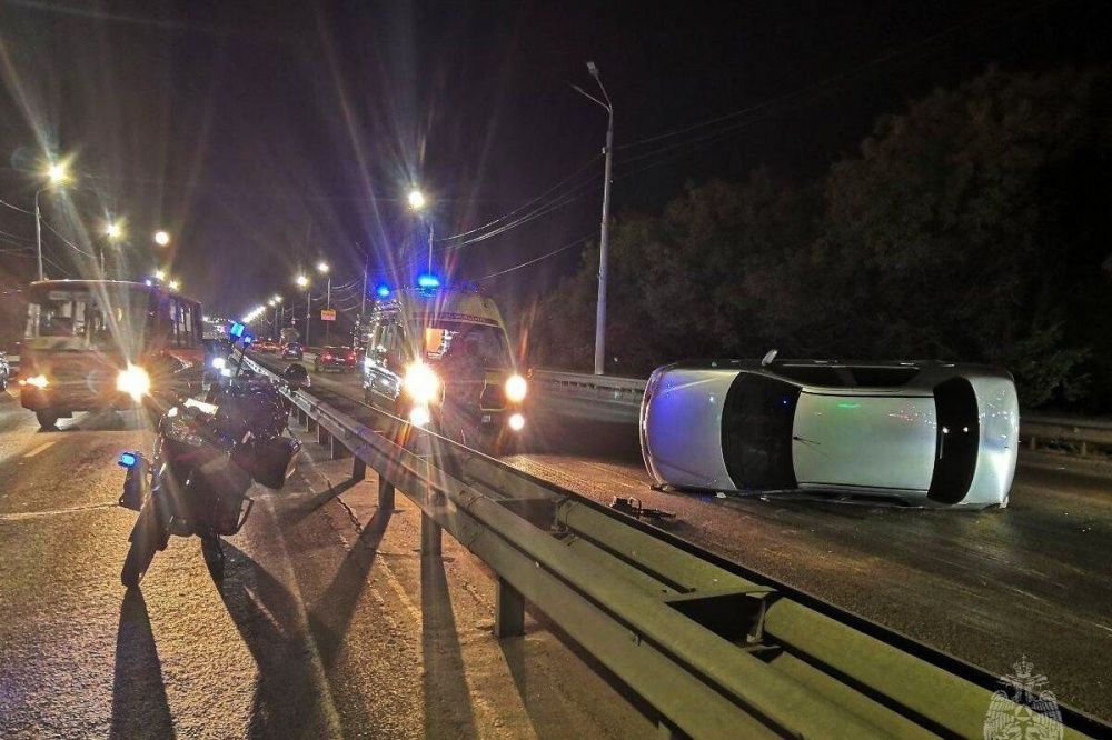 Массовое ДТП случилось на Мызинском мосту в Нижнем Новгороде