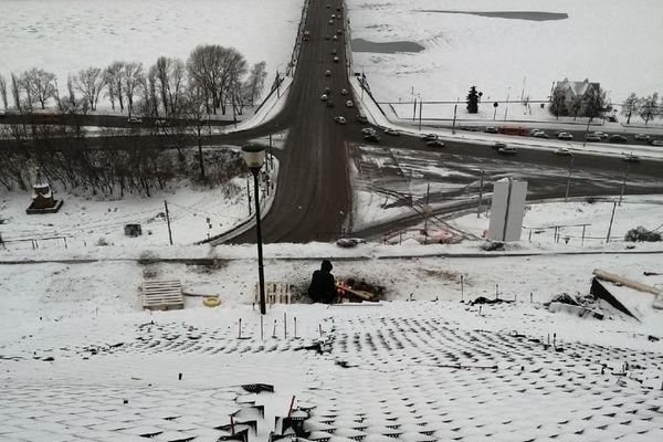Фото Последствия оползня на набережной Федоровского устранят к маю 2021 года - Новости Живем в Нижнем