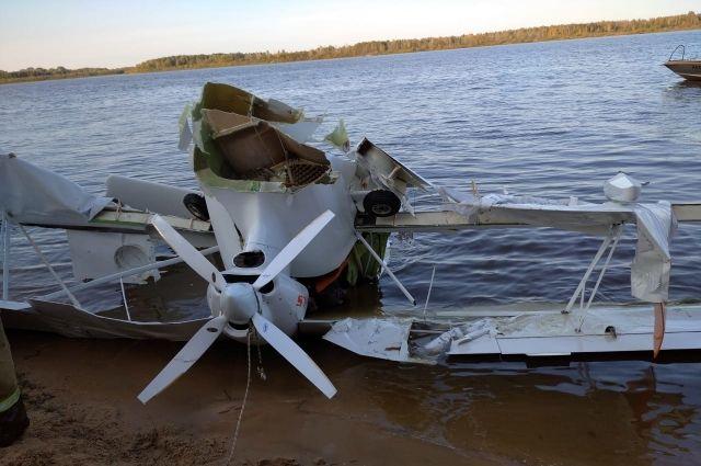 Двухместный самолёт упал в Волгу в Кстовском районе