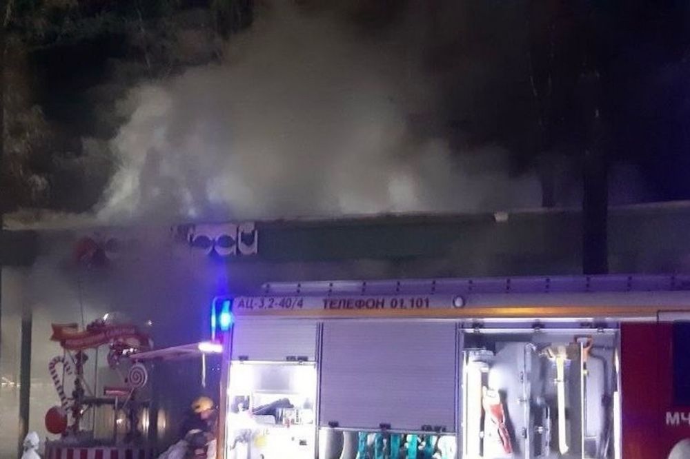 Пожар произошел в кафе в нижегородском парке «Швейцария» 3 января