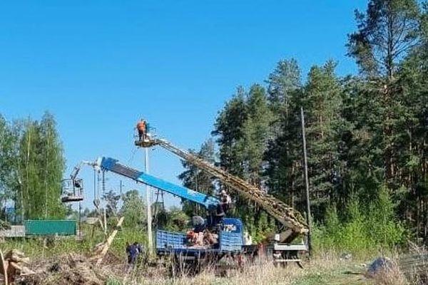 Электроснабжение восстановлено в 33 населенных пунктах Нижегородской области после грозы