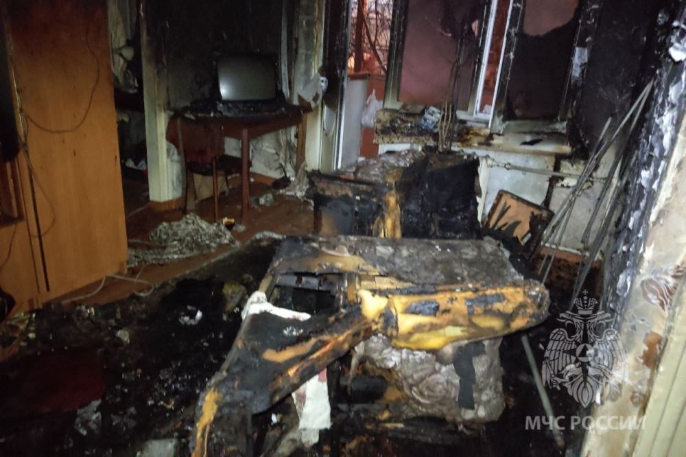 Мужчина погиб в результате пожара в многоквартирном доме в Выксе