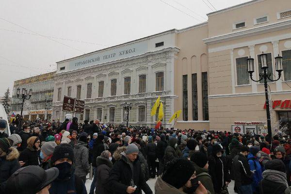 23 января 2021 состоялся митинг в поддержку Алексея Навального в Нижнем Новгороде