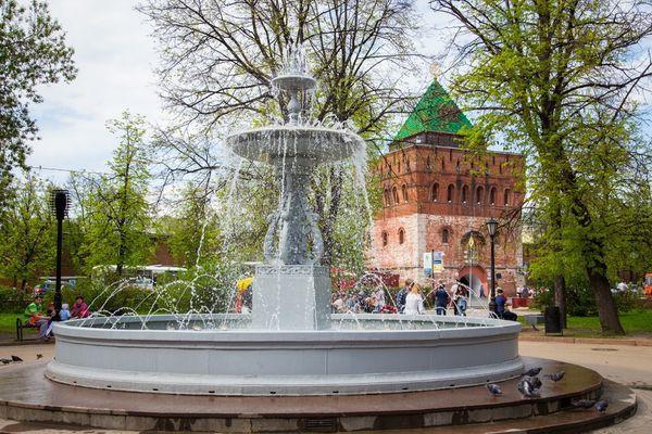 Фонтаны в Нижнем Новгороде включат к 9 мая