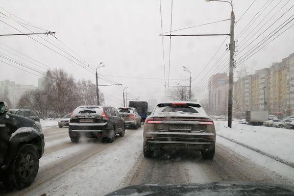 Пробки в 8 баллов зафиксированы вечером 1 февраля в Нижнем Новгороде