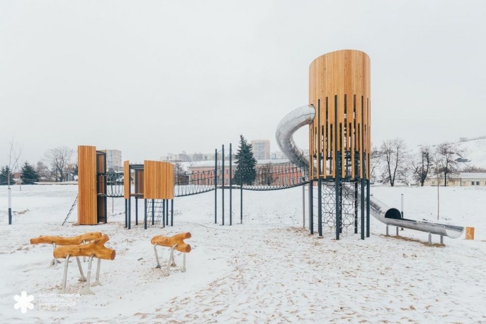 Детскую игровую площадку построили в центре Нижнего Новгорода
