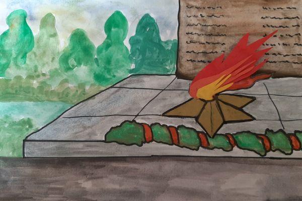 Более тысячи семей нижегородцев нарисовали с детьми Вечный огонь