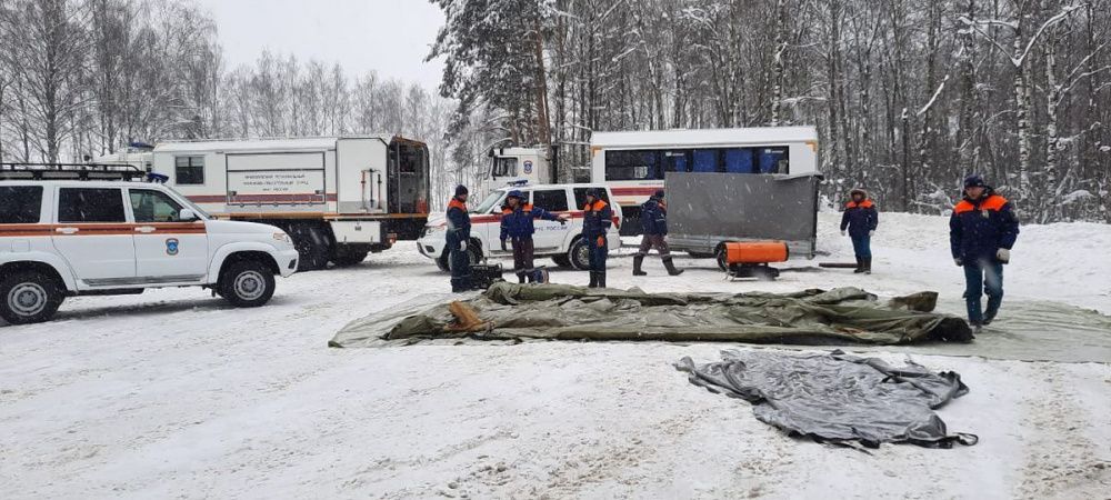 Мобильные городки жизнеобеспечения развернуты в Нижегородской области из-за снегопада