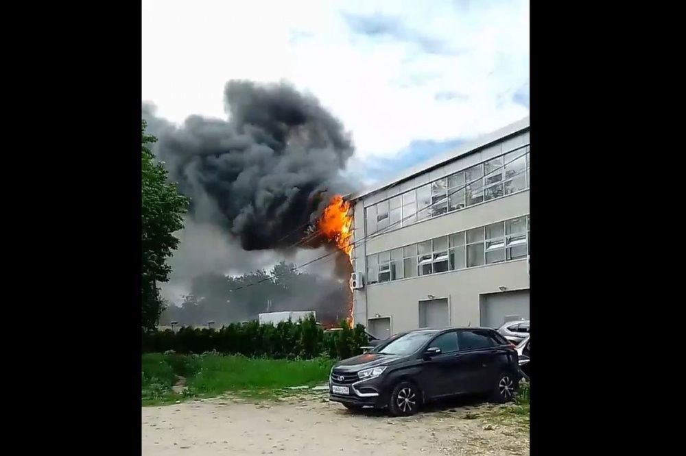 Здание института цифровых технологий «Росатома» загорелось в Сарове 8 июня