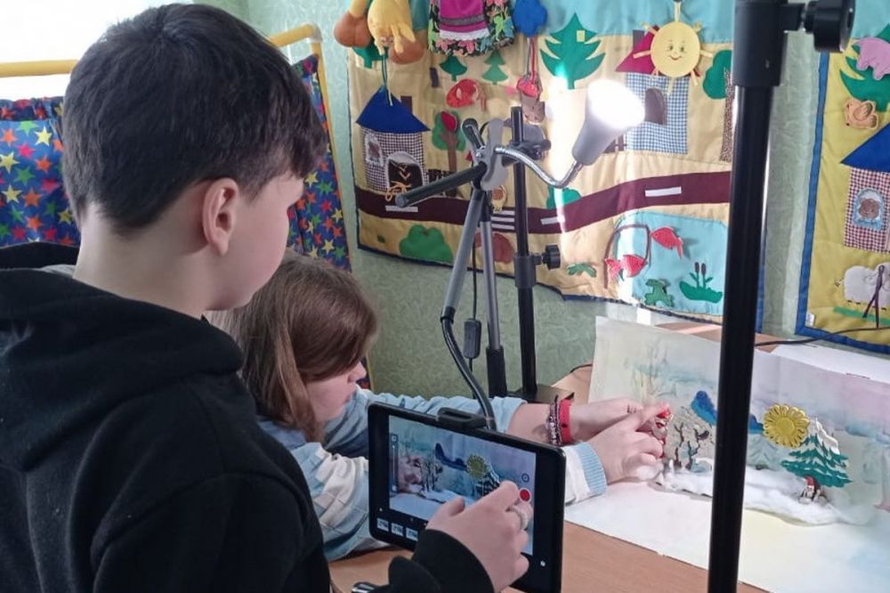 Новое оборудование получила мультипликационная студия в детском центре в Дзержинске
