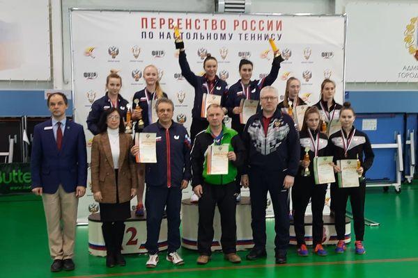 Нижегородские спортсменки победили на первенстве России по настольному теннису