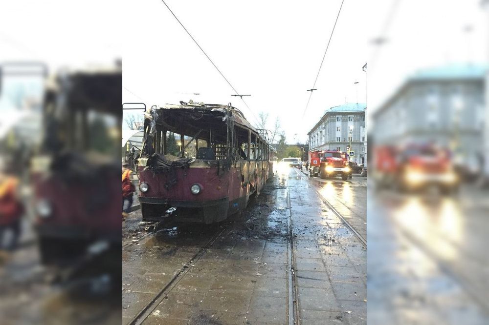Водитель трамвая пострадал при пожаре в Нижнем Новгороде 21 октября