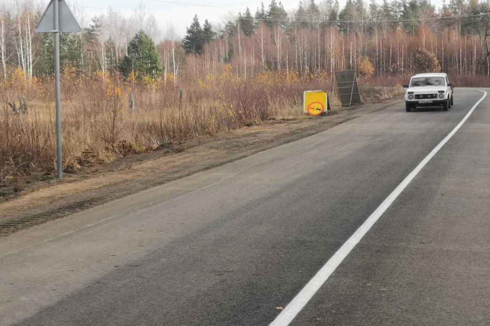 Дорогу между Первомайском и Стеклянным отремонтировали в Нижегородской области