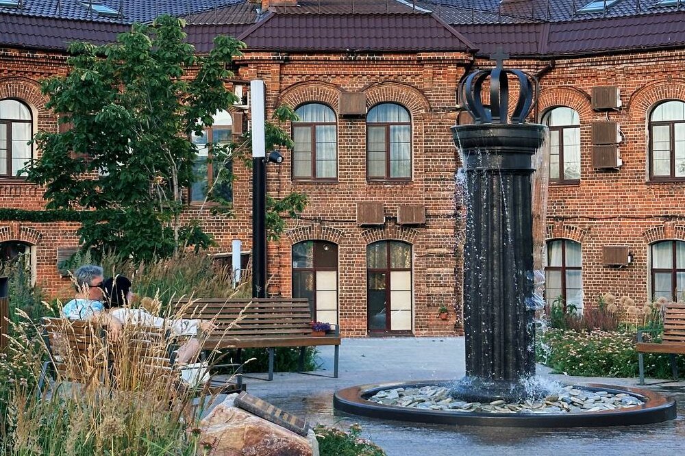 Новый фонтан появился в Нижнем Новгороде на Стрелке