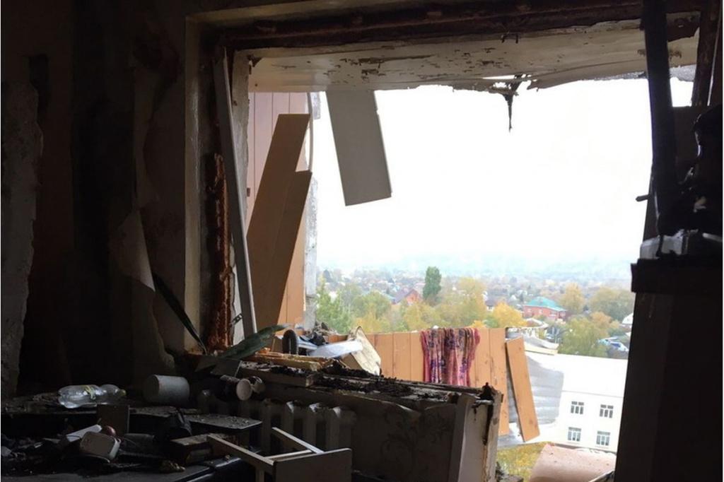 Квартира, пострадавшая от взрыва газа на улице Гайдара в Нижнем Новгороде 2 октября.
