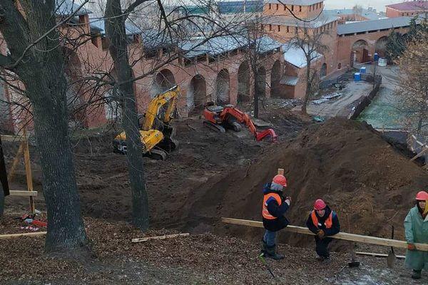 Работы в кремле начались без предварительных археологических раскопок
