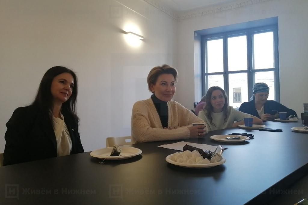 Заместитель министра культуры Наталья Суханова на встрече с нижегородскими блогерами
