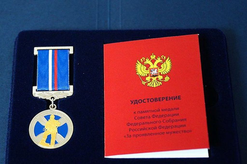Медали "За проявленное мужество" вручили нижегородским школьникам 25 ноября.